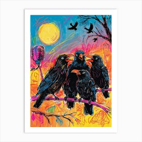 Crows 12 Art Print