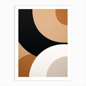 Beige Mid Century Whispers Art Print