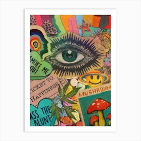 Psychedelic In 2020 Trippy Painting Hippie Psychedelic Art Art Print