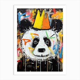 Panda Bear street king Art Print