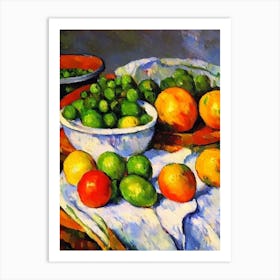 Peas Cezanne Style vegetable Art Print