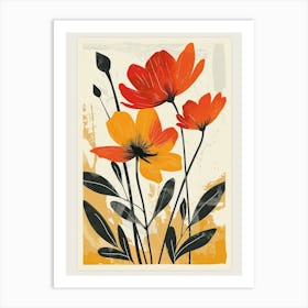 Namaqualand Daisy Groovy 2 Art Print