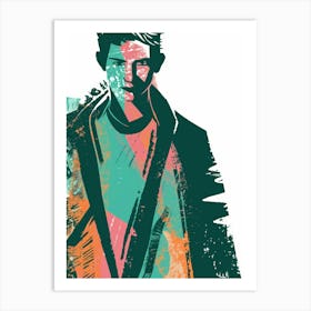 Man In A Jacket Art Print