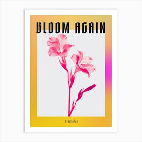 Hot Pink Gladiolus 2 Poster Art Print