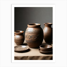 Pottery Set.10 Art Print