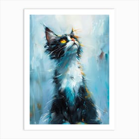 Cat Painting 10 Art Print