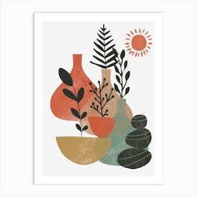 Vases And Plants 28 Art Print