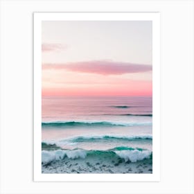 Blacksmiths Beach, Australia Pink Photography 2 Art Print