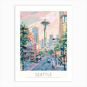 Seattle Skyline 1 Art Print