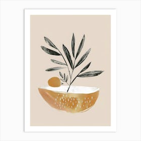 Olive Tree In A Bowl Art Print