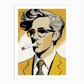 Cigarette Man Art Print