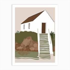 House By The Water 1 Art Print