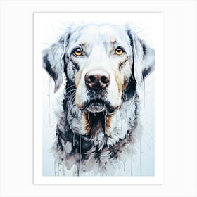 Furry Sentinel The Loyal Dog Art Print