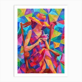 Woman In A Chair Art Print