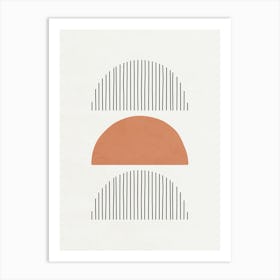 Lines and Shapes - O01 Art Print