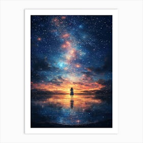 Starry Night Sky 16 Art Print