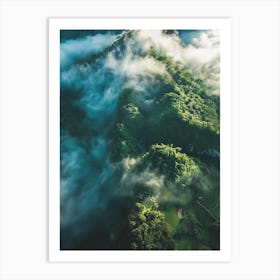 Aerial View Of A Valley Art Print