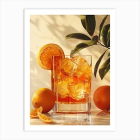 Orange Cocktail 40 Art Print