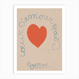 Coeur D'Amour Art Print