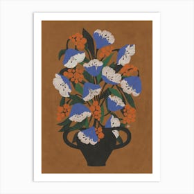 Blue Tulips Art Print