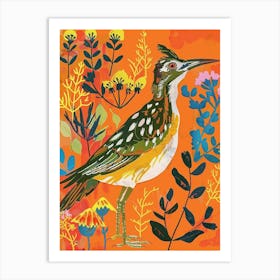 Spring Birds Roadrunner 2 Art Print