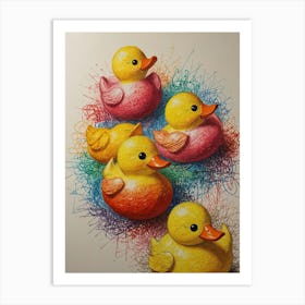 Rubber Ducks 3 Art Print