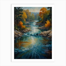 Autumn River 2 Art Print