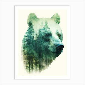 Bear In The Forest 4 Art Print