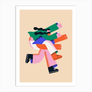Jumping Into The Weekend Art Print