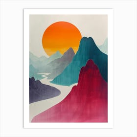 'Sunrise' 74 Art Print