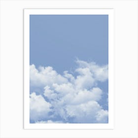 White Clouds In The Sky Art Print