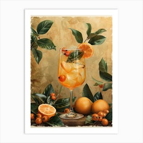 Aperol Spritz Orange 104 Art Print