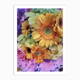 Gerbera Bouquet Art Print