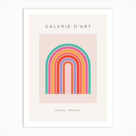 Vintage Rainbow Mid Century Art Print