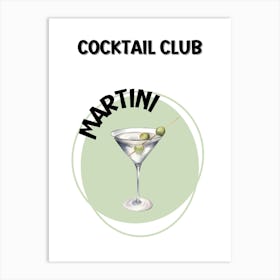 Make Mine… Martini Art Print