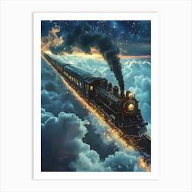 Train In The Clouds 3 Art Print