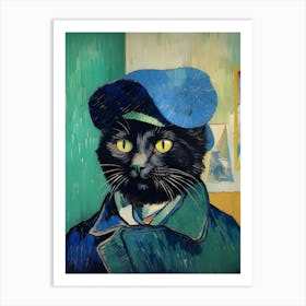 Portrait of a cat, Vincent van Gogh 2 Art Print