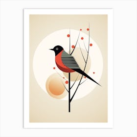 Bird Minimalist Abstract 3 Art Print