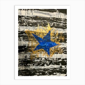 Newcastle Blue Star Art Print