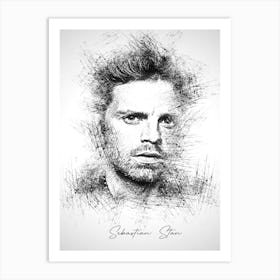 Sebastian Stan Art Print