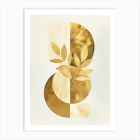 Gold Leaf 30 Art Print