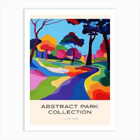 Abstract Park Collection Poster Hyde Park Sydney Australia 3 Art Print