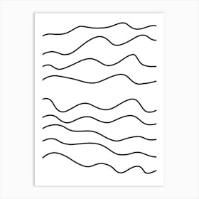 Wavy Lines 3 Art Print