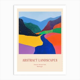Colourful Abstract Durmitor National Park Montenegro 2 Poster Art Print