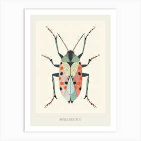 Colourful Insect Illustration Boxelder Bug 9 Poster Art Print