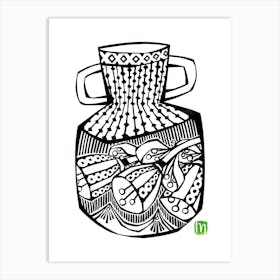 A Dramatic Diamond Vase Art Print