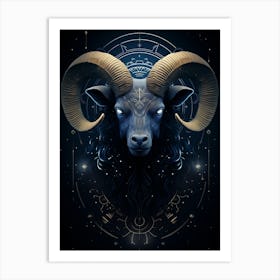 Aries Zodiac Art Print