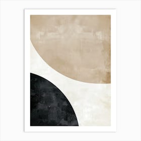 Cascading Serenity Minimalist Style Art Print