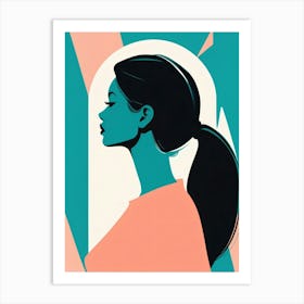 Modern Female Outline Art Print