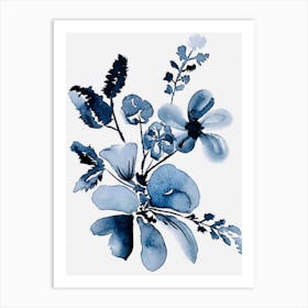 Blue Flowers Art Print